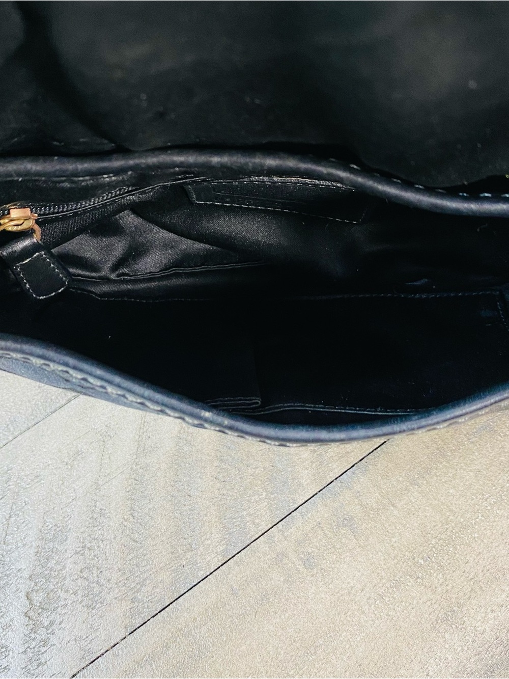COACH Y2K Vintage Bleecker Signature Small Flap Hobo Bag 11441 Black Brass - Picture 12 of 12